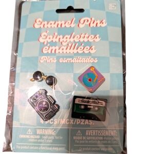 Retro Enamel Pins Set
